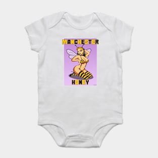 Manchester girl, Manchester bee, Manchester honey Baby Bodysuit